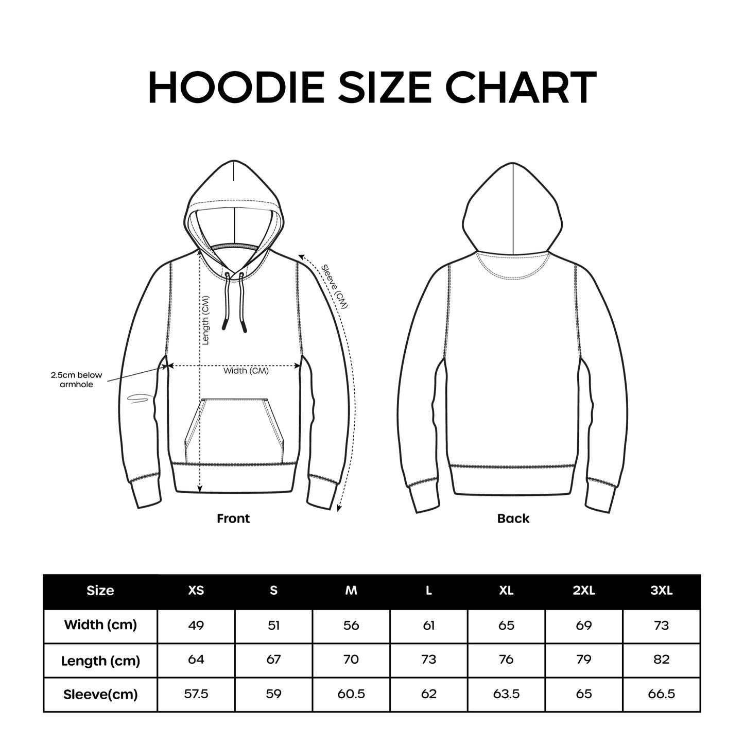 Hoodie In black