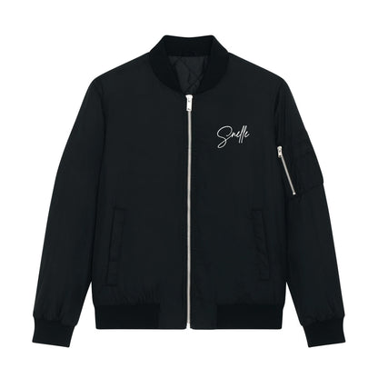 Bomber Jacket in Black/White